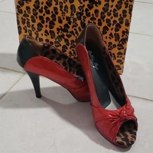 Bettie Page Glitter Heels